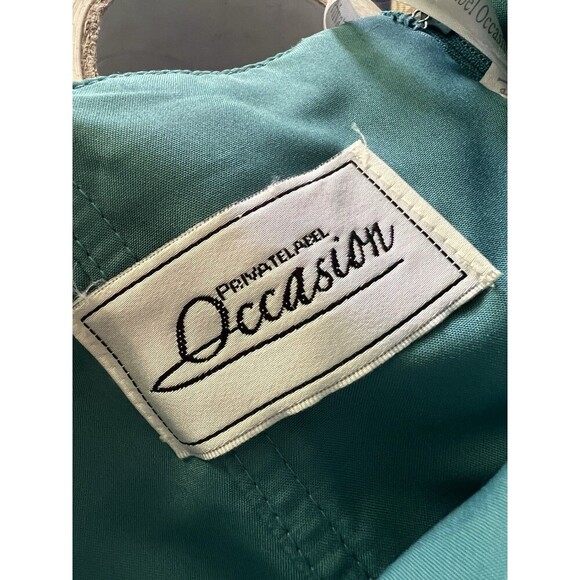 Beaded Green Purple Iridescent Ballgown Dress Formal Prom Sweetheart Maxi 16 - Picture 4 of 7